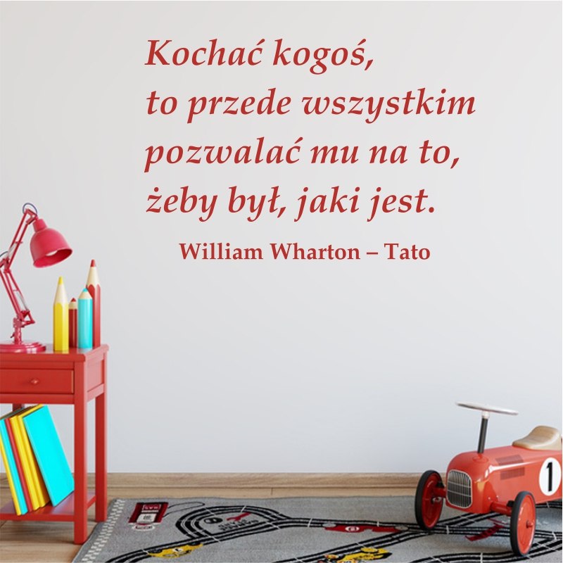 Szablon do malowania cytat: Kochać kogoś 1961
