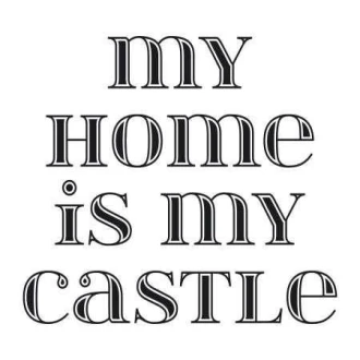 Szablon malarski 02X 12 my home is my castle 1725