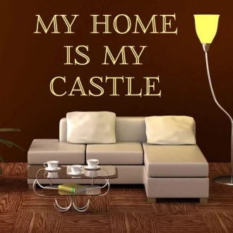 Szablon malarski 02X 16 my home is my castle 1727