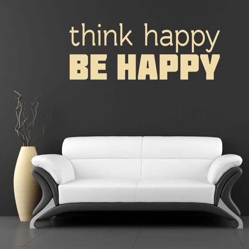 szablon malarski 02X 19 think happy be happy 1738