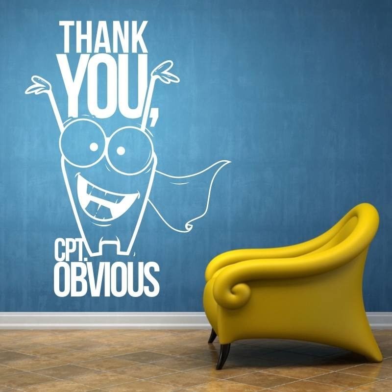 Szablon malarski 02X 21 thank you cpt obvious 1914