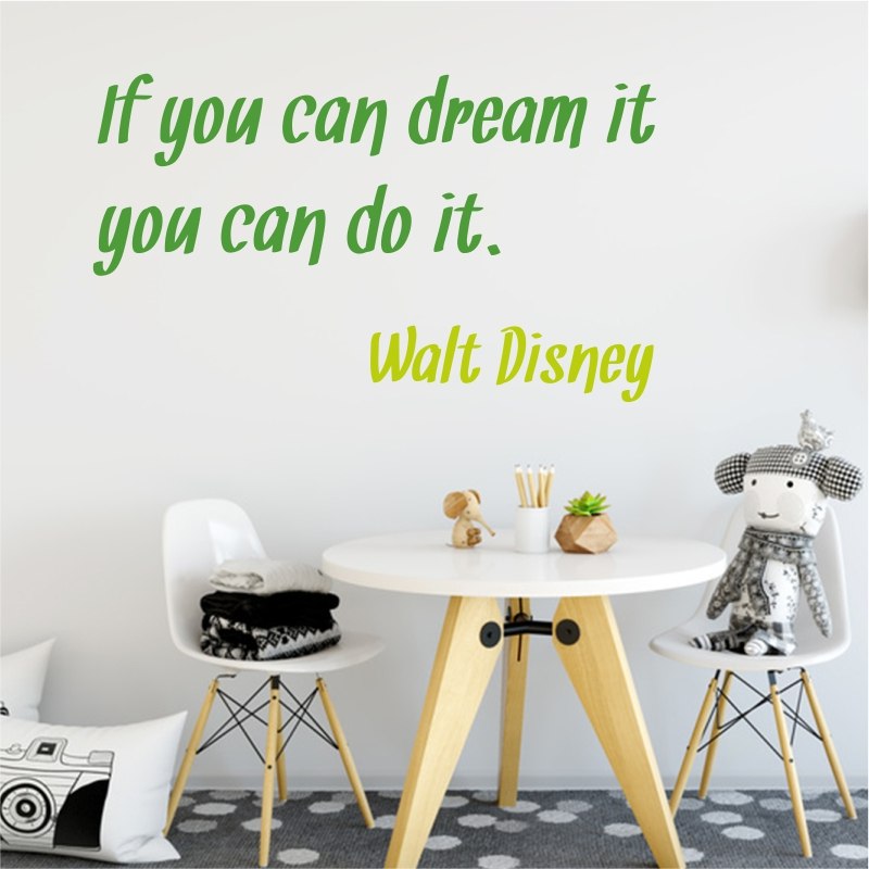 Szablon malarski cytat If you can dream it 1960