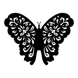 Szablon malarski motyl ornament 2360