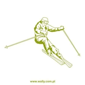 Szablon malarski narciarz 1162