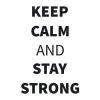 Szablon malarski sentencja keep calm and stay strong 1945