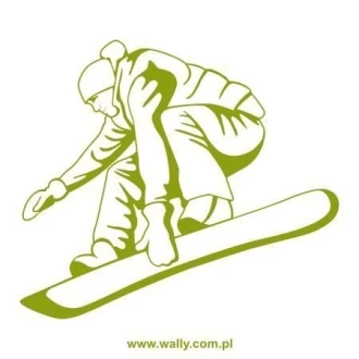 Szablon malarski snowboardzista 1166