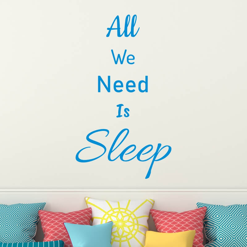 Szablon na ścianę All we need is sleep 2500