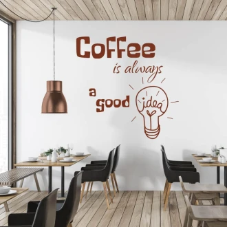 Szablon na ścianę Coffee is always a good idea 2514
