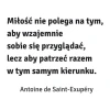 Szablon na ścianę cytat: Milość nie polega na tym 1939