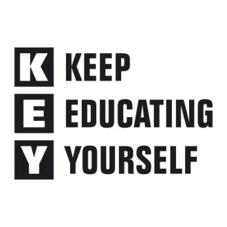 Szablon na ścianę KEY: Keep educating yourself 1953