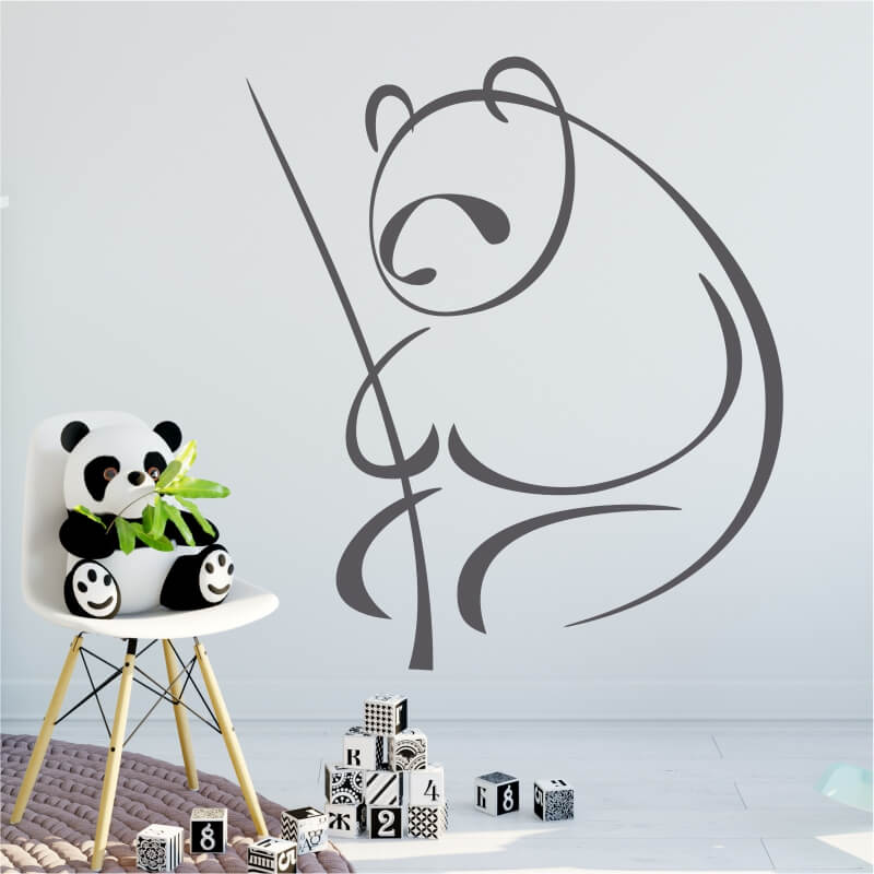 Szablon na ścianę panda 2006
