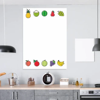 Tablica do kuchni suchościeralna warzywa i owoce 302
