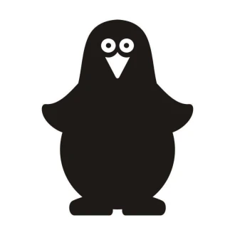Naklejka kredowa 041 pingwin