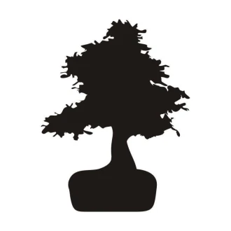 Naklejka kredowa 042 bonsai