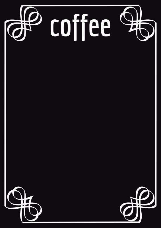 tablica kredowa z nadrukiem coffee 018