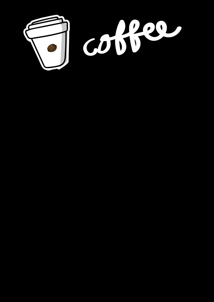 Tablica kredowa coffee 058