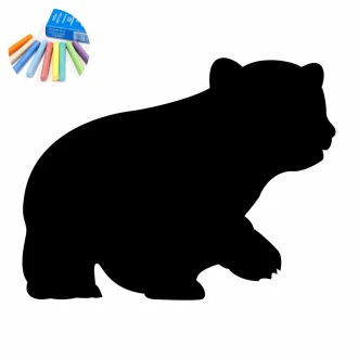 Naklejka kredowa dla dzieci niedźwiadek 372