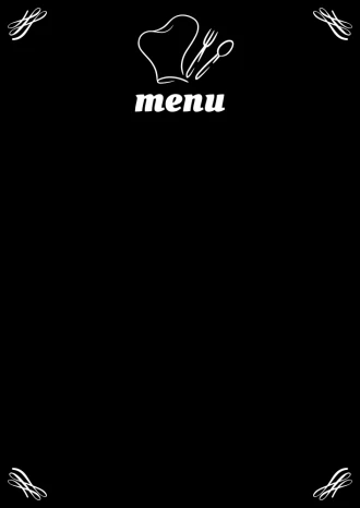 Tablica kredowa do restauracji menu 064