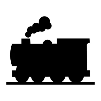 Naklejka kredowa dla dzieci lokomotywa 259