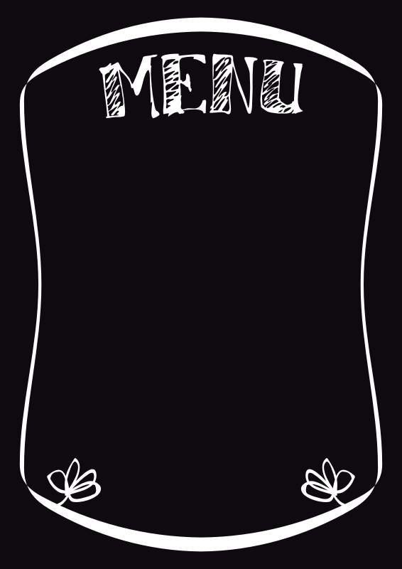 tablica kredowa z nadrukiem menu 004