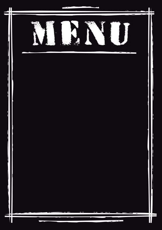 tablica kredowa z nadrukiem menu 008