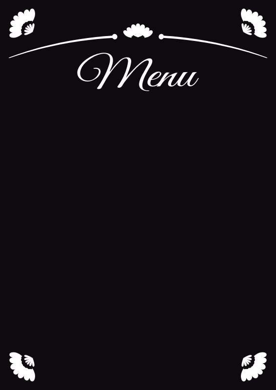 tablica kredowa z nadrukiem menu 022