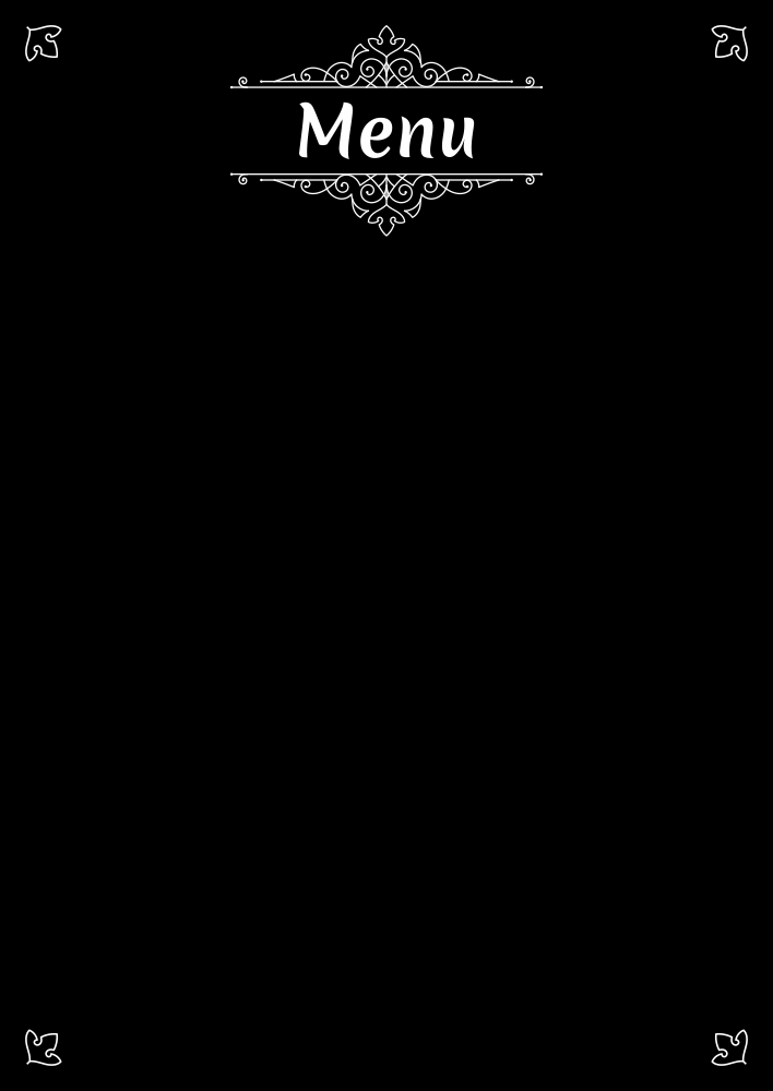 Tablica kredowa menu 047