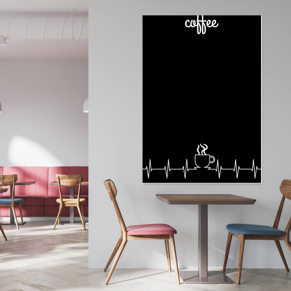 Tablica kredowa z nadrukiem coffee 071