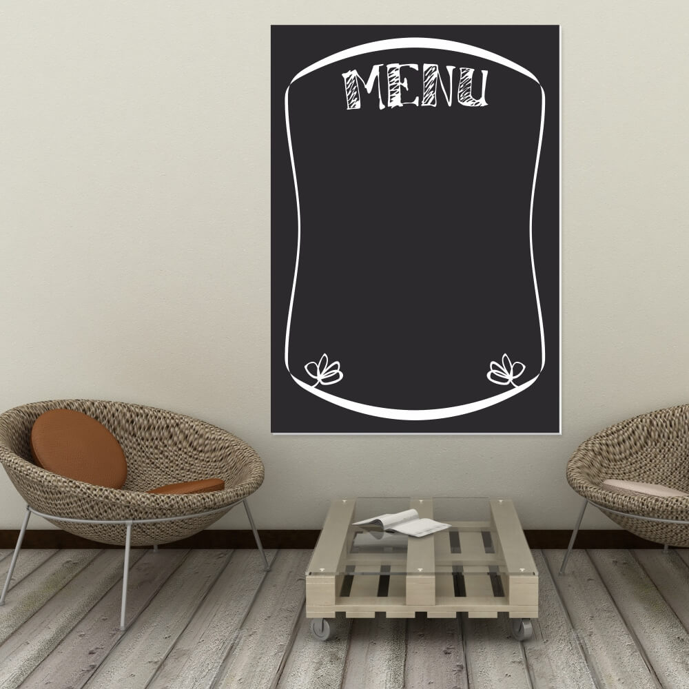Tablica kredowa z nadrukiem menu 004
