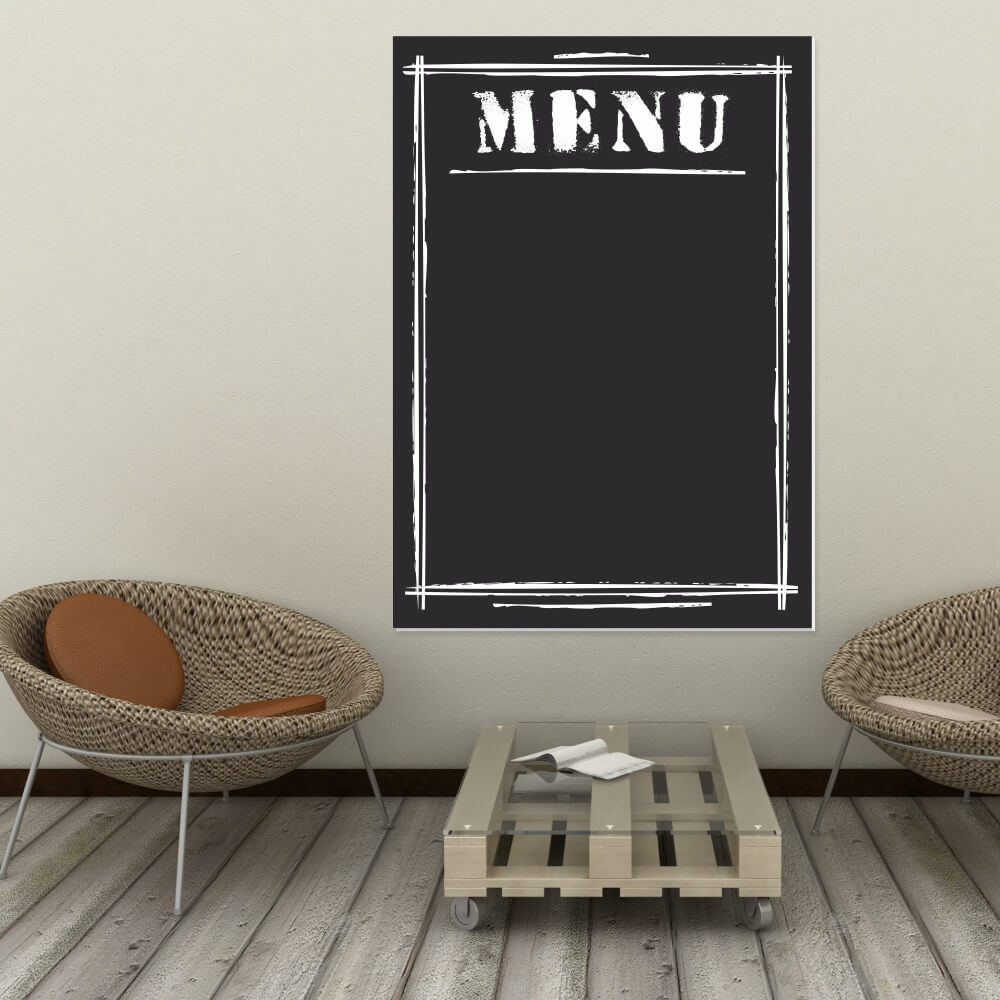 Tablica kredowa z nadrukiem menu 008