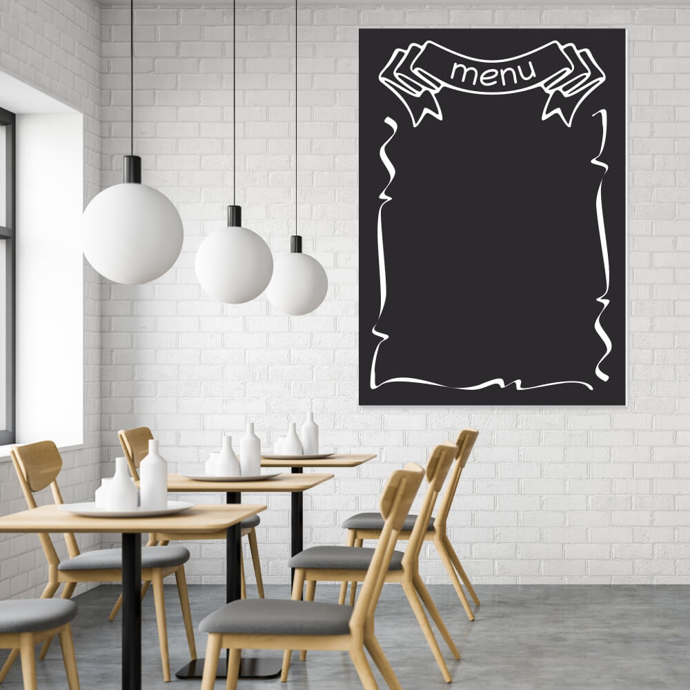 Tablica kredowa z nadrukiem menu 016