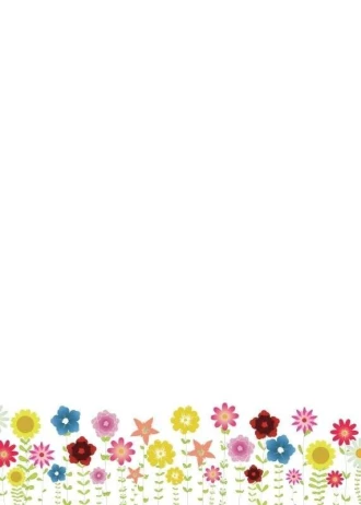 Tablica magnetyczna suchoscieralna dla dzieci kwiatki 130