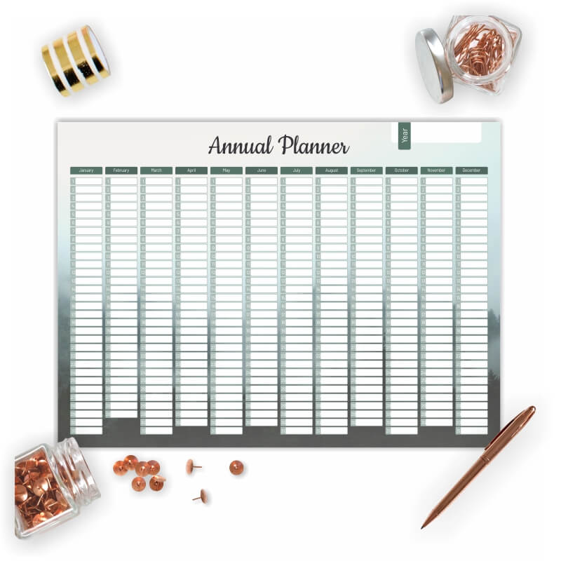 Tablica magnetyczna suchościeralna Annual planner 467