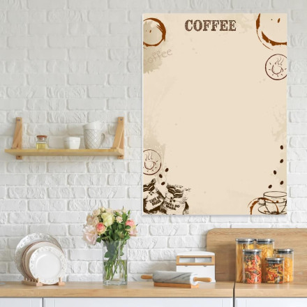 Tablica magnetyczna suchościeralna coffee 550