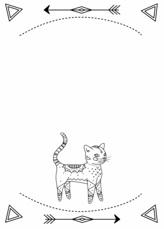 Tablica magnetyczna suchościeralna dla dzieci kotek 442