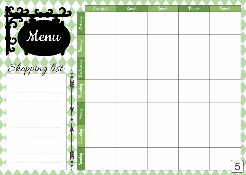 Tablica magnetyczna suchościeralna menu 431