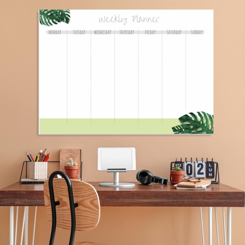 Tablica magnetyczna suchościeralna Weekly planner 409