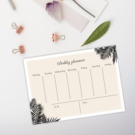 Tablica magnetyczna suchościeralna Weekly planner 468