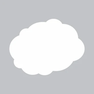 Tablica suchościeralna chmura 370