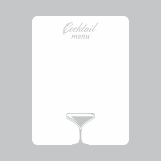 Tablica suchościeralna cocktail menu 252