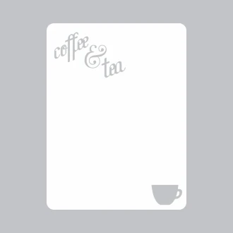 Tablica suchościeralna coffee and tea menu 237