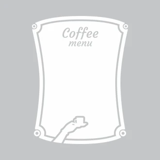 Tablica suchościeralna coffee menu 253