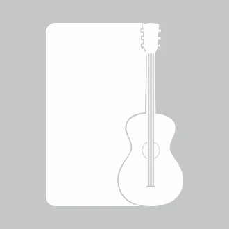 Tablica suchościeralna gitara 301