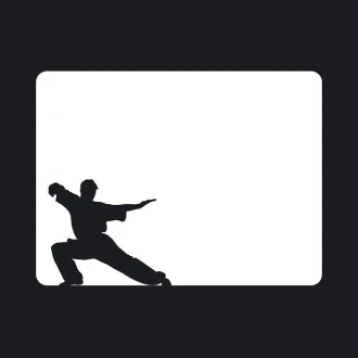 Tablica suchościeralna karate 096