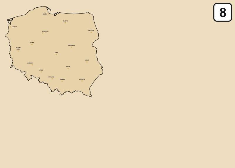 tablica suchościeralna mapa Polski 241
