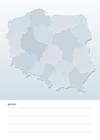 Tablica suchościeralna mapa Polski podział administracyjny 192