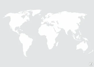 Tablica suchościeralna mapa świata 334