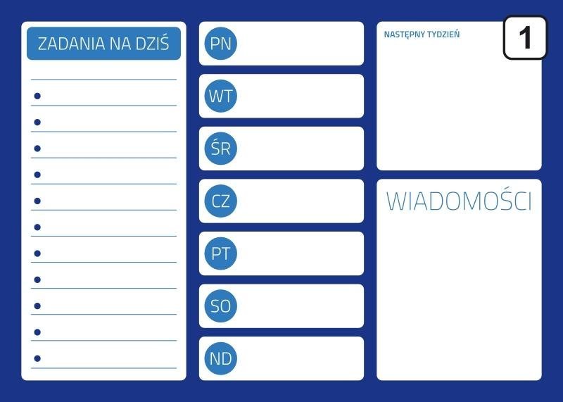 tablica suchościeralna planer 242