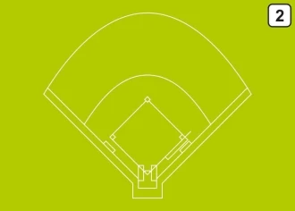Tablica suchościeralna trenerska taktyczna 182 baseball
