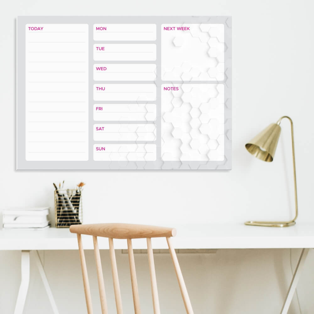 Tablica suchościeralna Weekly planner 427